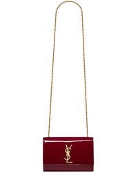 Saint Laurent - Kate Logo Plaque Small Shoulder Bag - Lyst