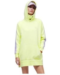 KARL LAGERFELD - Logo Detailed Ikon 2.0 Bicolour Oversized Hoodie - Lyst