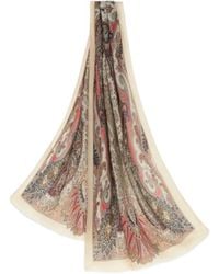Etro - Paisley Fringed Scarf - Lyst