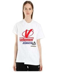 Vetements - Logo Printed T-Shirt With Round Neck - Lyst