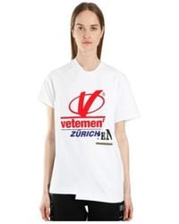 Vetements - Logo Printed T-Shirt With Round Neck - Lyst