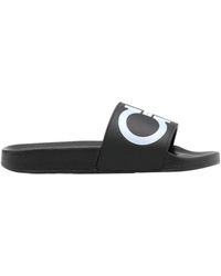 Ferragamo - Logo Flip-Flops - Lyst