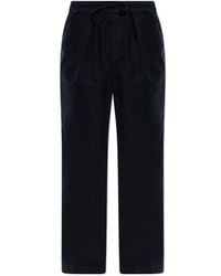 Officine Generale - Peterson Drawstring-Waistband Trousers - Lyst
