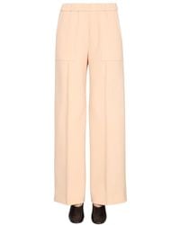 Jil Sander - Elasticated Waist Wide Leg Pants - Lyst
