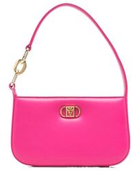 MCM - Travia Logo-Plaque Mini Shoulder Bag - Lyst
