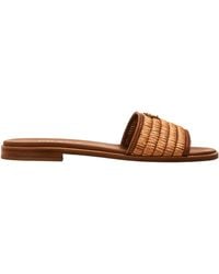 Prada - Straw Sandals - Lyst