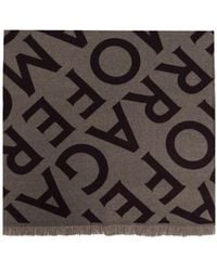 Ferragamo - Ferragamo Monogram Jacquard Scarf - Lyst