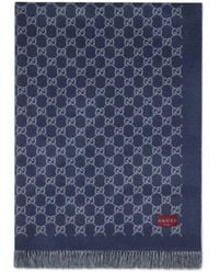 Gucci - Reversible Gg Wool Cashmere Blanket - Lyst