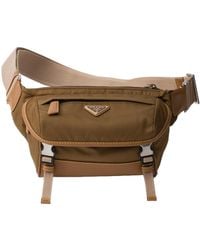 Prada - Re-Nylon Triangle-Logo Shoulder Bag - Lyst