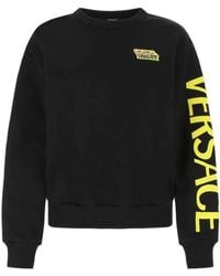 Versace - La Greca Logo Sweatshirt - Lyst
