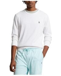 Polo Ralph Lauren - Logo Embroidered Crewneck Sweatshirt - Lyst