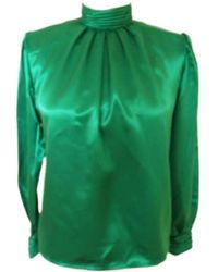 Champion - High-Necked Satin Blouse - Lyst