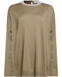 Brunello Cucinelli - Solid Color Jumpers - Lyst