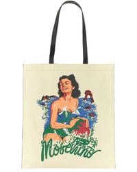 Moschino - Hawaiian Printed Double Handle Tote Bag - Lyst
