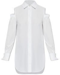 Max Mara - Ragni Cut-Out Button-Up Shirt - Lyst