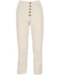 Dondup - Buttoned Straight-Leg Trousers - Lyst