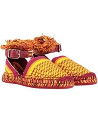 Chloé - Multicolored Sandals With Jute Soles - Lyst
