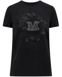 Max Mara - Front Letter Pattern T-Shirt - Lyst