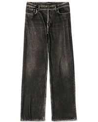 Balenciaga - Trompe L'Œil Oversized Jeans - Lyst