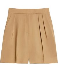 Max Mara - Jessica Pleat Detailed Shorts - Lyst