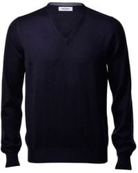 Gran Sasso - V-Neck Knitted Pullover - Lyst