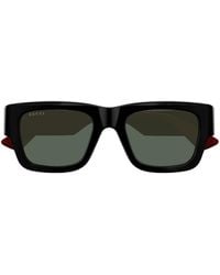 Gucci - Eyewear Rectangular Frame Sunglasses - Lyst