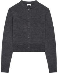 Courreges - Courrèges Button-Up Crewneck Cardigan - Lyst
