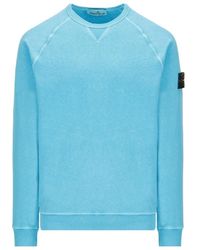 Stone Island - Logo-Patch Sweatshirt - Lyst