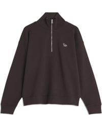Maison Kitsuné - Maison Kitsuné Baby Fox Half Zip Sweatshirt - Lyst