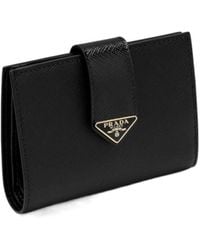 Prada - Triangle-Logo Wallet - Lyst