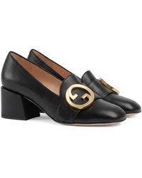 Gucci - Blonde Mid-Heel Pumps - Lyst