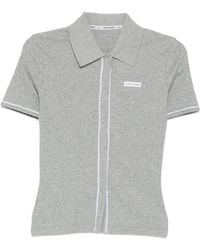 Marine Serre - Ribbeb Jersey Polo Shirt - Lyst
