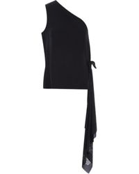 Givenchy - One-Shoulder Laser-Cut Top - Lyst