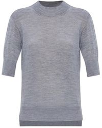 Jil Sander - Mock-Neck Knitted Top - Lyst