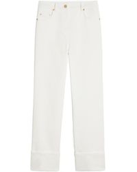 Max Mara - 'S Logo Patch Straight Leg Trousers - Lyst