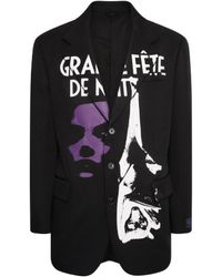 Raf Simons - Lapel Printed Suit Jacket - Lyst