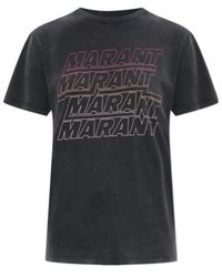 Isabel Marant - Logo-Print T-Shirt - Lyst