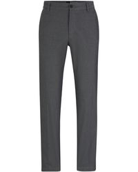 BOSS - Charcoal Suit Trousers - Lyst