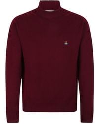 Vivienne Westwood - Orb Embroidered Fisherman Jumper - Lyst