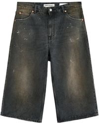 Our Legacy - Capri Wide-Leg Denim Shorts - Lyst
