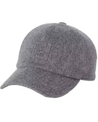 Fendi - Ff Embroidered Baseball Cap - Lyst