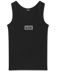 Versace - Ribbed Sleeveless Top - Lyst