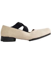 Uma Wang - Square-Toe Leather Ballerina Shoes - Lyst