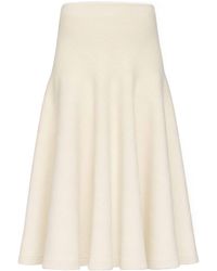 Alaïa - Alaïa Knit Flare Skirt - Lyst
