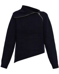 AllSaints - Cleo Zip Turtleneck Knitted Sweater - Lyst