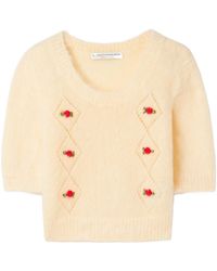 Alessandra Rich - Oversized Knit Sweater - Lyst