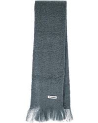 Jil Sander - Fringed Brushed Scarf - Lyst