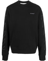 Off-White c/o Virgil Abloh - Diag Outline Crew-Neck Sweatshirt - Lyst