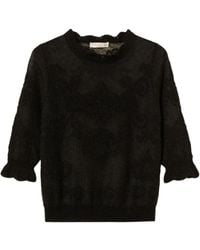 Twinset - Sheer Lace Knitted Top - Lyst