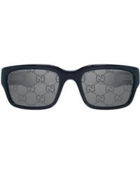 Gucci - Rectangle Sunglasses - Lyst